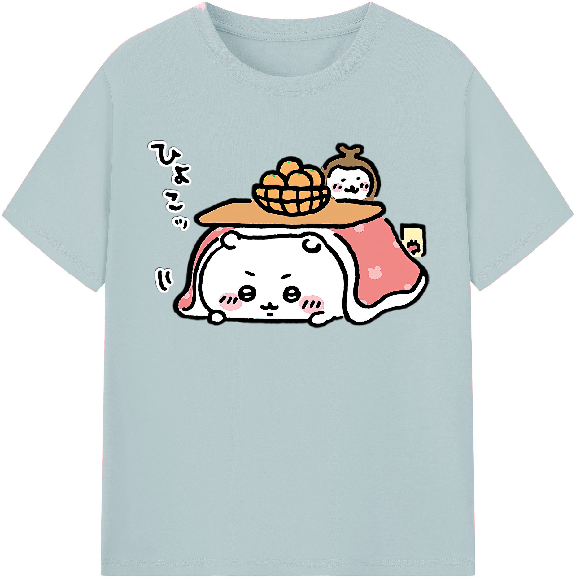 （画像用） ちいかわ ちいかわ Chii-kawa chiikawa 綿100％半袖Tシャツ（フロントプリント）